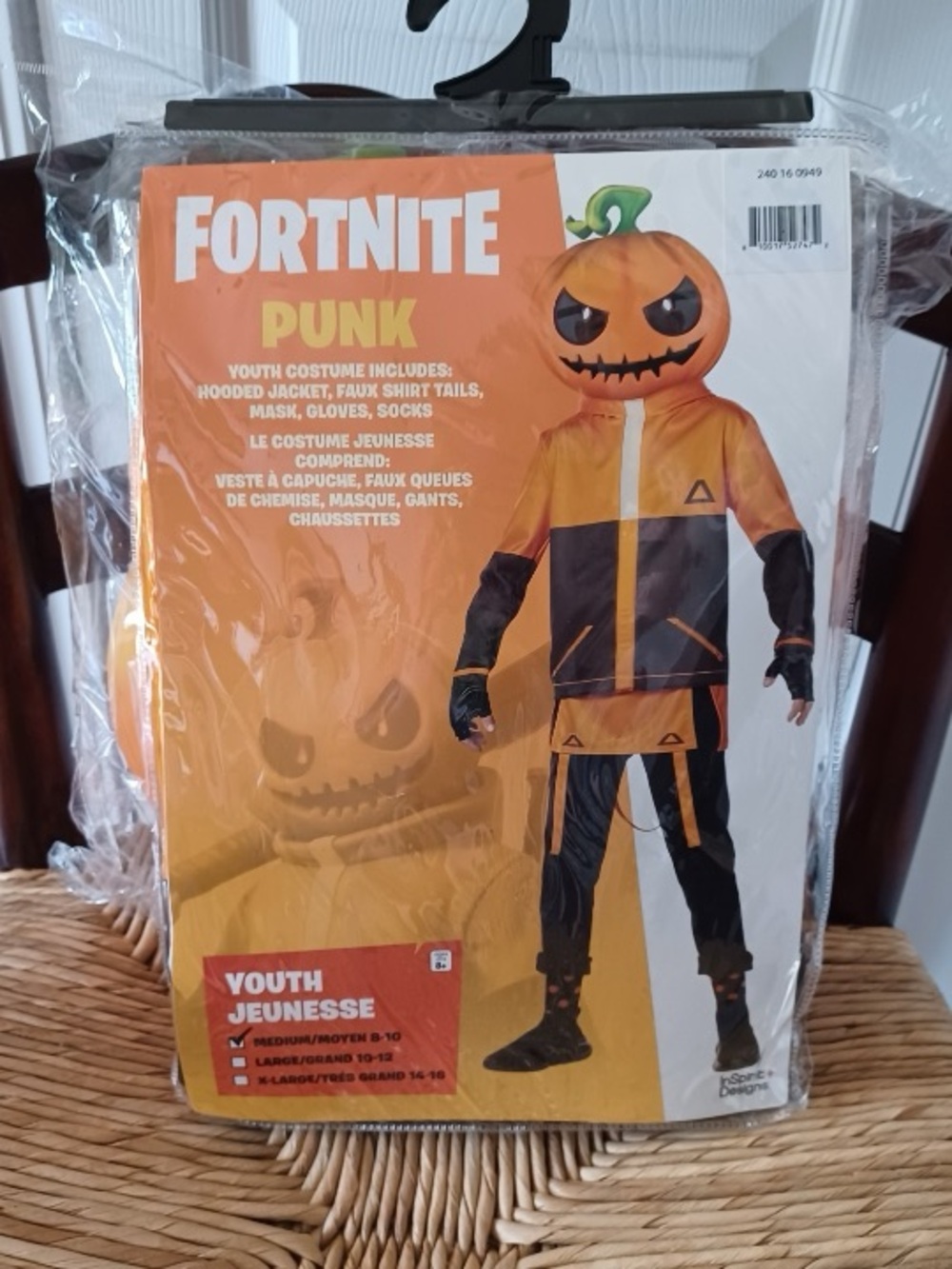 Kid’s size medium Fortnite “Punk” costume